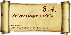 Büchelmayer Atád névjegykártya